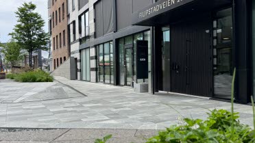 Inngang til våre lokaler i Filipstadveien 10